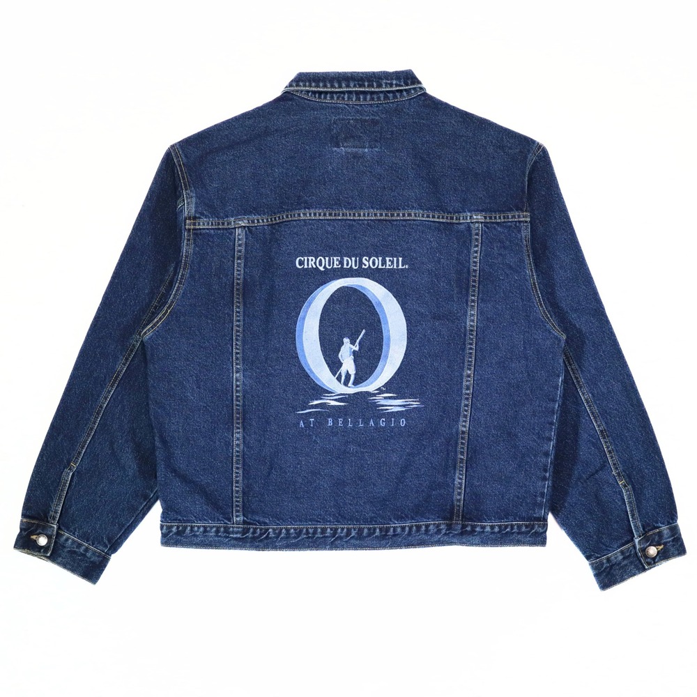 Cirque‎ du Soleil RARE Denim Jacket Mens 2XL O Bellagio Embroidered Trucker USA